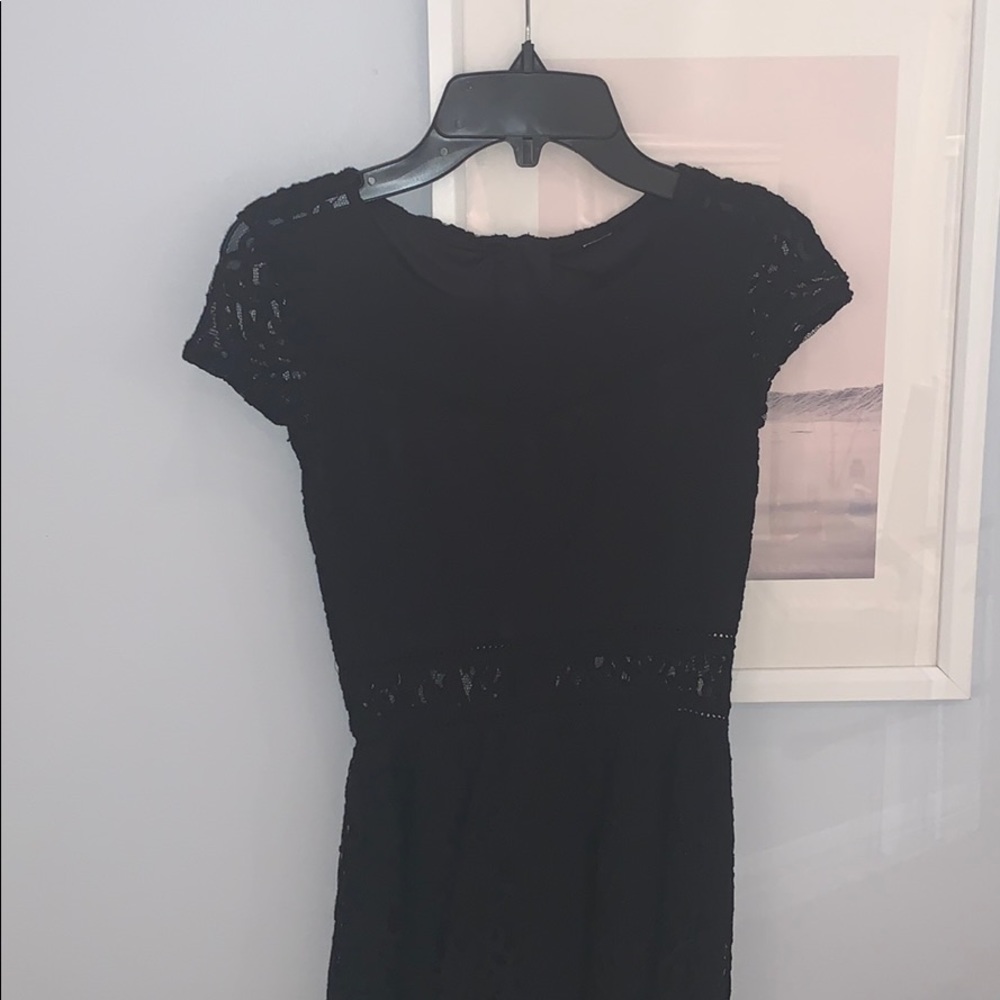 Black lace dress